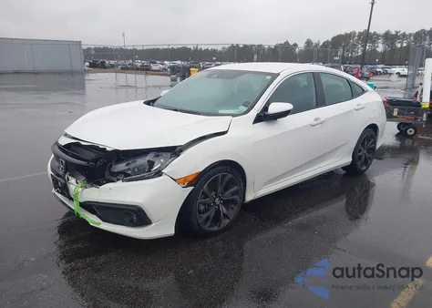 2019 Honda Civic Sport z USA, uszkodzony, nr VIN 2HGFC2F8XKH501231